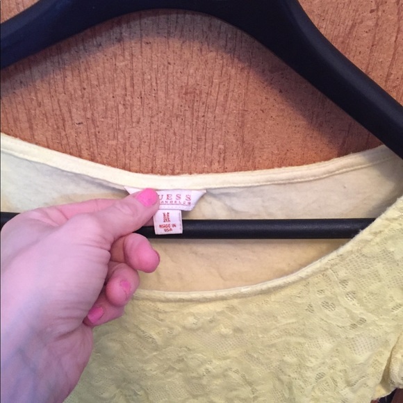 Guess Lace Crop Top - Picture 3 of 3